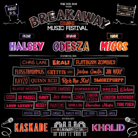 Halsey, Odesza and Migos highlight Breakaway Music Festival lineup ...