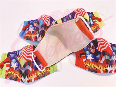 Captain America Kid Face Mask Washable Children Kids Face | Etsy