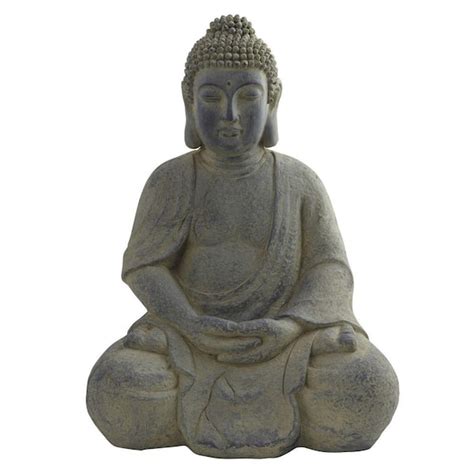 Nearly Natural Indoor/Outdoor Buddha Statue 4984 - The Home Depot