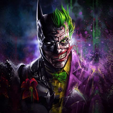 Batman Joker Art, batman, joker, superheroes, supervillain, HD phone ...