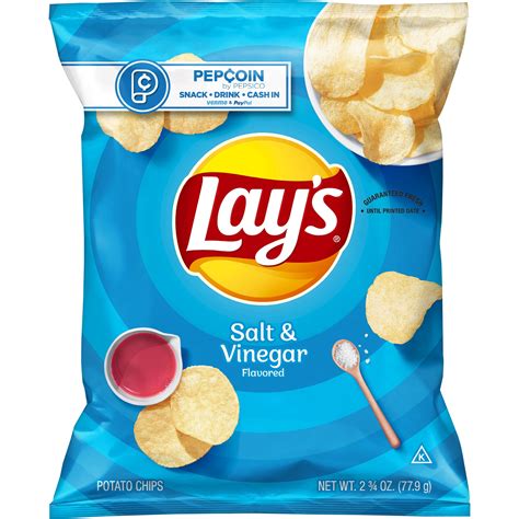 Lay's Potato Chips, Salt & Vinegar Flavor, 2.75 oz Bag - Walmart.com