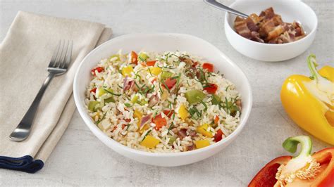 Three Bell Pepper Rice Pilaf with Bacon | Success® Rice