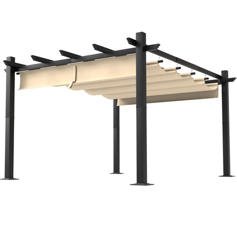 Aoxun Metal Pergola with Canopy | Wayfair