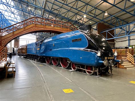 LNER Class A4 4468 Mallard sitting proudly at the National Railway ...