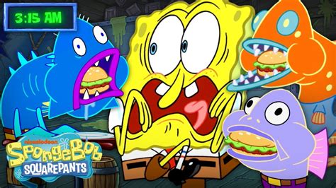 An Entire NIGHT in the Krusty Krab 🔦😱 | SpongeBob - YouTube