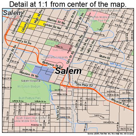 Map Of Salem Oregon And Surrounding Areas - Lydie Romonda