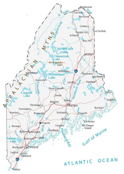 The State Of Maine Map - Show Me The United States Of America Map