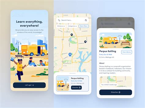 Mobile Library App 📚 by Rama Arsyanendra on Dribbble