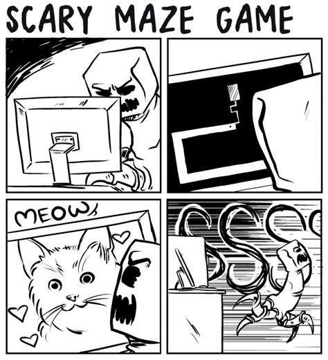 Cat Jumpscare | Scary Maze Game | Know Your Meme