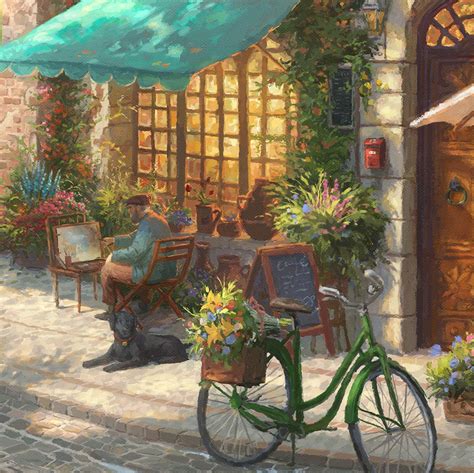 Italian Café – Limited Edition Art | Thomas Kinkade Studios | Thomas ...