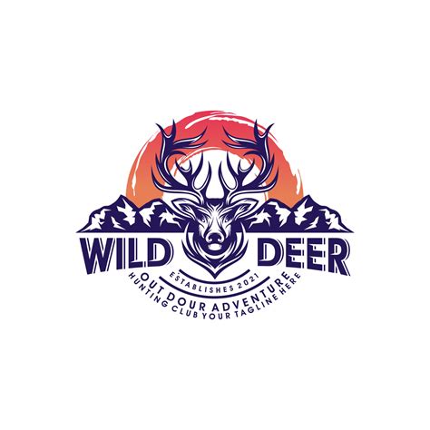 Deer logo design vector template 10934896 Vector Art at Vecteezy