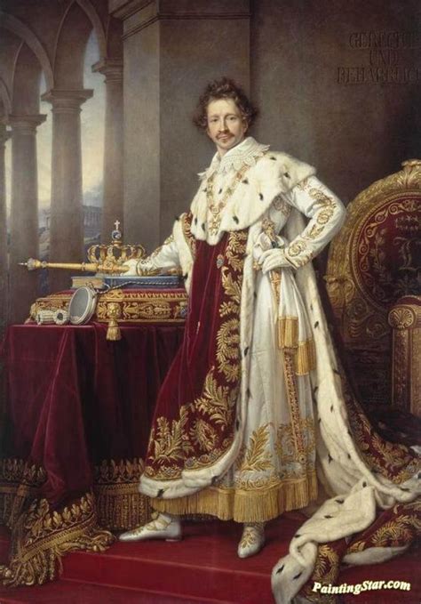 King Ludwig I In His Coronation Robes Artwork By Joseph Karl Stieler ...