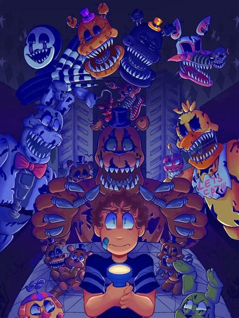 Fnaf 4 poster! - fivenightsatfreddys | Fnaf, Anime fnaf, Fnaf drawings