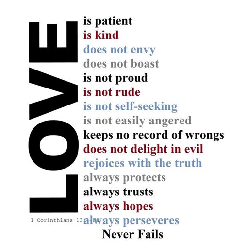 “Love is Patient, Love is Kind” Bible Verse | Quotes | Pinterest