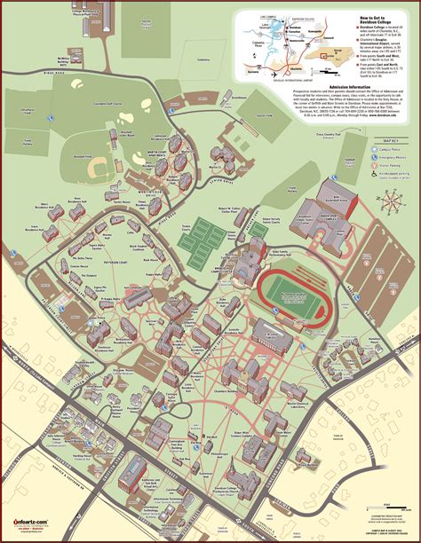 Davidson College Campus Map - Davidson College NC USA • mappery