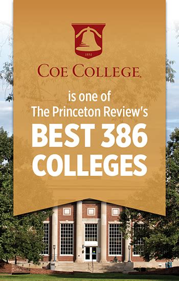 Coe College featured in The Princeton Review’s ‘Best 386 Colleges ...