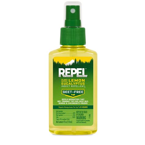 Buy Repel -Based Lemon Eucalyptus Insect Repellent 4 Ounces, Repels ...