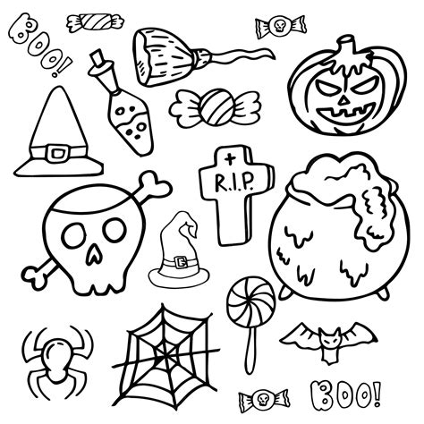 Boo Halloween Coloring Pages