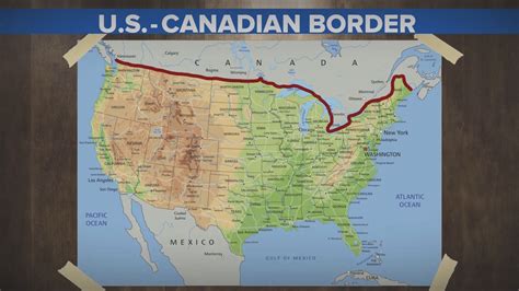 Canada-U.s. Border Map - Kalehceoj