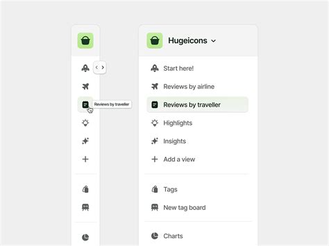 Sidebar Navigation | Hugeicons Pro by Hugeicons on Dribbble