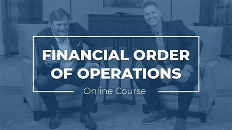 Financial Order of Operations Course (FOO) | Money Guy Show