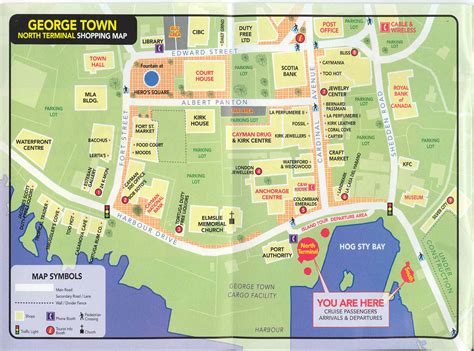 Georgetown Grand Cayman Shopping map - Grand Cayman • mappery