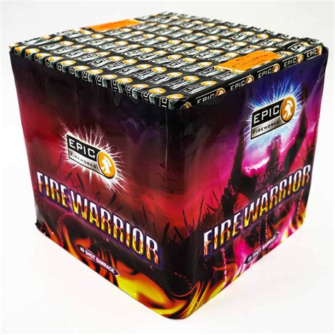 Fire Warrior 49 Shots Firework 1.3G Barrage by Epic Fireworks