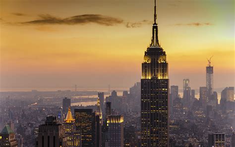 Sunset new york 1 wallpaper | 1920x1200 | #21987