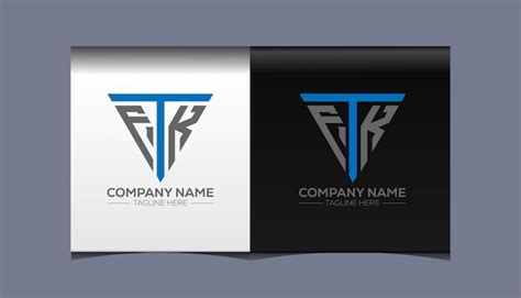 Premium Vector | Ftk initial modern logo design vector icon template