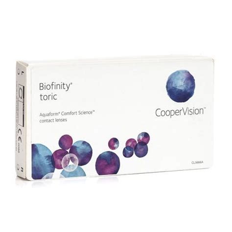 CooperVision Biofinity Toric soft contact lens for astigmatism