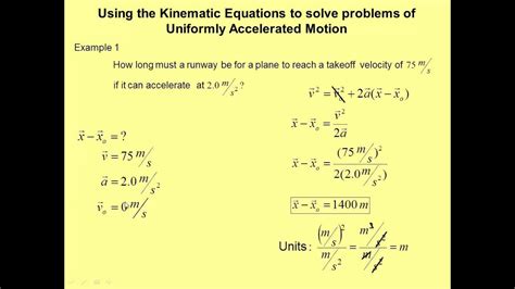 Uniform Acceleration Formula