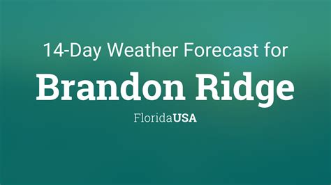 Brandon Ridge, Florida, USA 14 day weather forecast