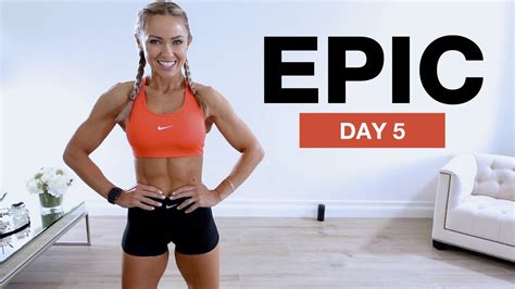 Day 5 of EPIC - HIIT Full Body Workout No Equipment - Caroline Girvan