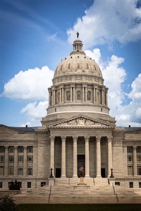 Vertical of the Mesmerizing Missouri State Capital Building with a ...