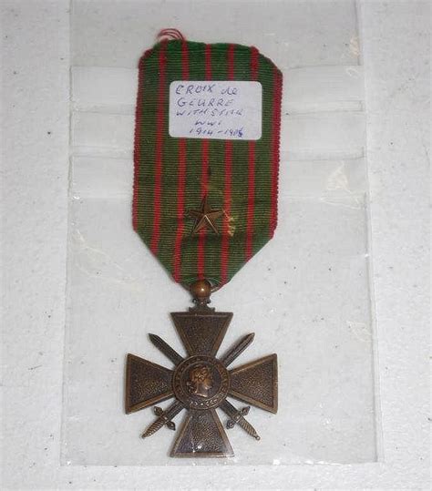 WWI French Croix de Guerre Medal - Medals, Badges, Insignia - Militaria ...