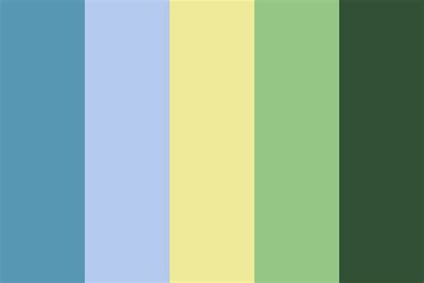 Blue Green Yellow Color Palette