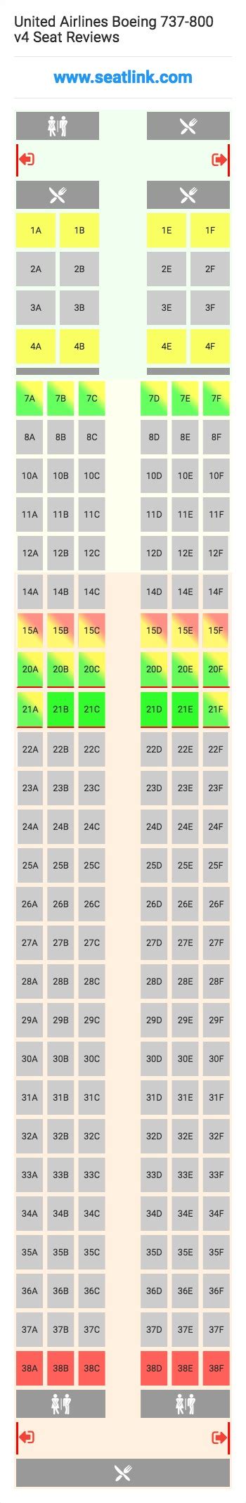 Boeing 737 800 Seat Chart