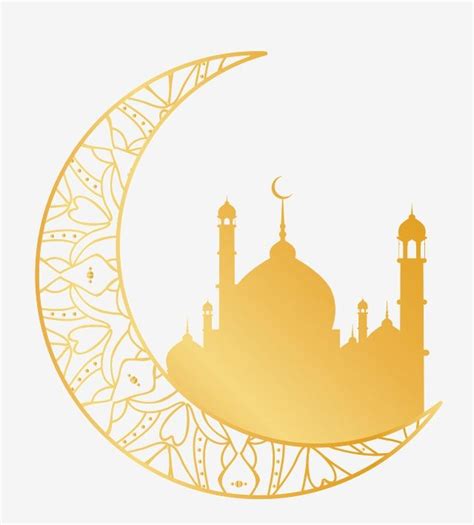 Ramadan Mosque White Transparent, Islam Mosque Ramadan Moon Decorations ...