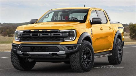 Ford Ranger Raptor (2023) nach Erlkönigbildern gerendert