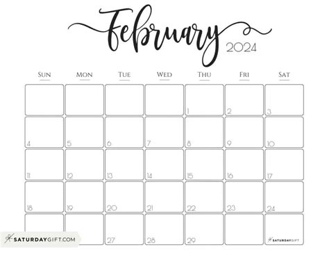 February 2024 Calendar Printable Free Free - 2024 Calendar Excel