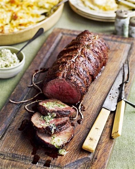 Barbecued fillet of beef with horseradish butter recipe | delicious ...