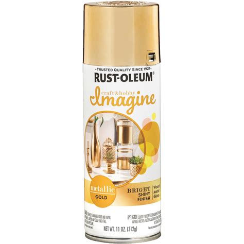 RUST-OLEUM 355100 Spray Paint, Metallic, Gold, 11 oz - Walmart.com