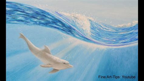 How to Draw a Dolphin Underwater With Color Pencils - Wie malt man ...