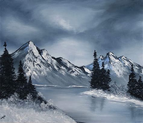 Snowy Mountains | Daniella Gallistl Art