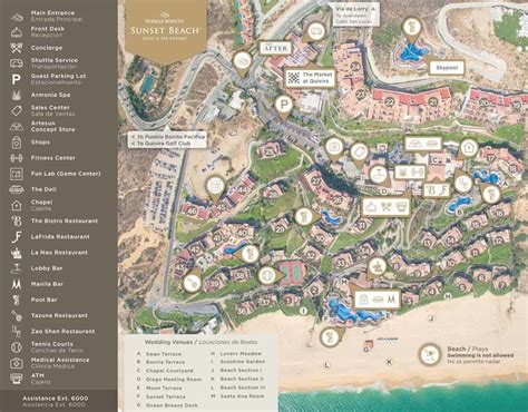 Resort Map | Pueblo Bonito Sunset Beach Golf and Spa Resort | Los Cabos ...