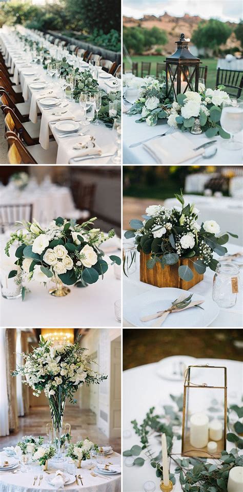 Trending-Organic Inspired White and Greenery Wedding Ideas ...