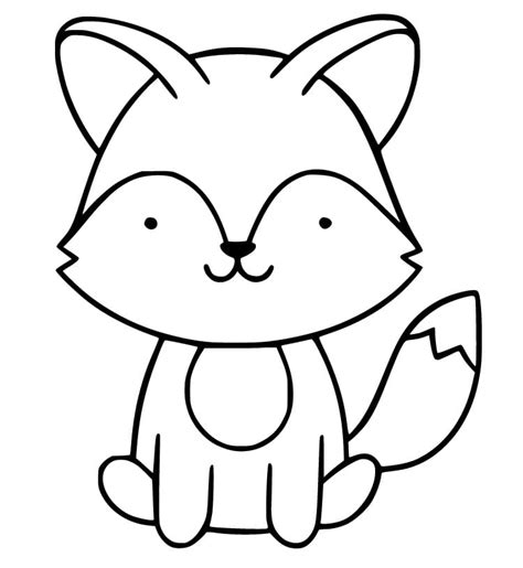 Fox Coloring Pages - Free Printable Coloring Pages for Kids