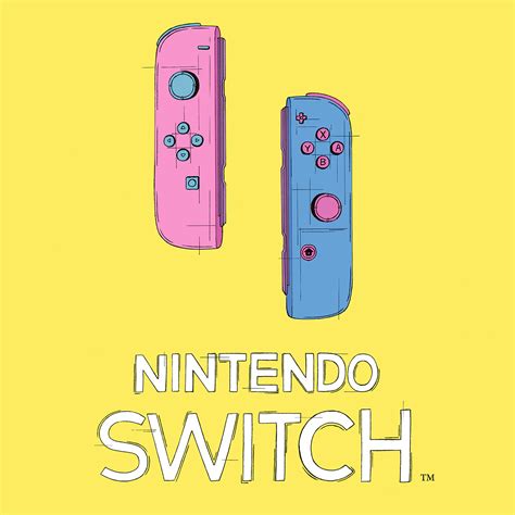 Handdrawn Nintendo Switch Joy Con Poster on Behance