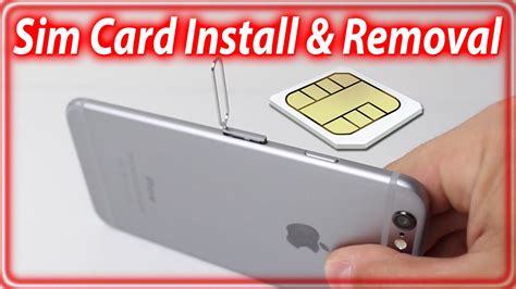 How To Insert/Remove Sim Card From iPhone 6 and iPhone 6 Plus - YouTube