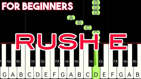 RUSH E - VERY EASY PIANO Chords - Chordify